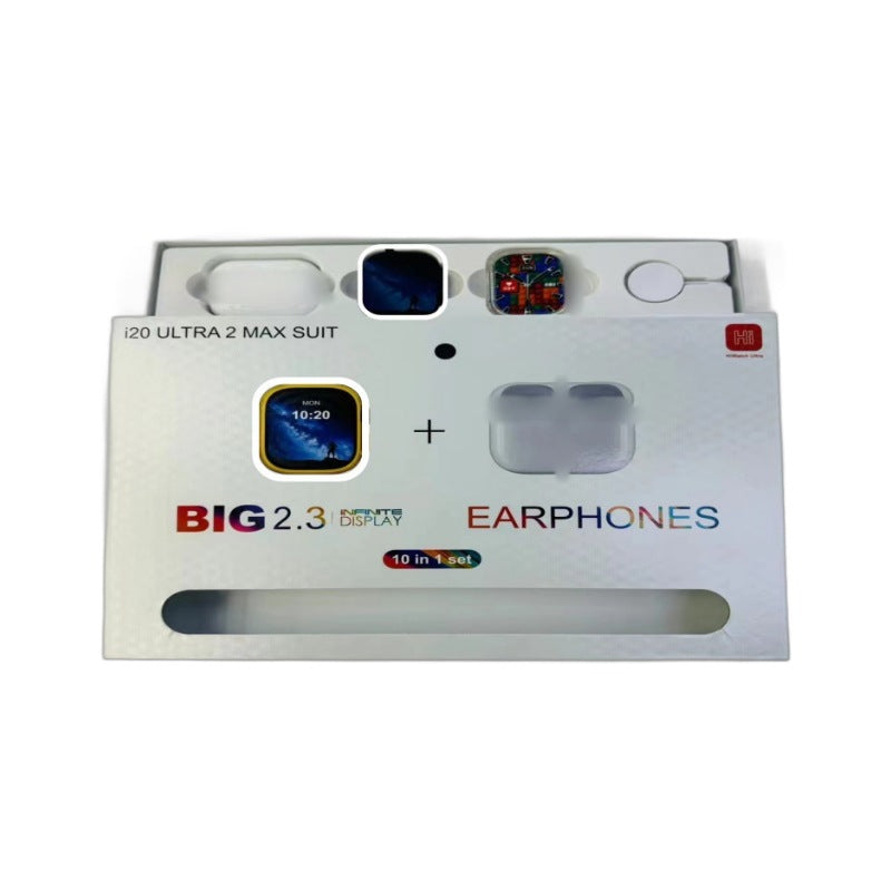 I20 UltraMax Smart Watch Bluetooth Headset Set