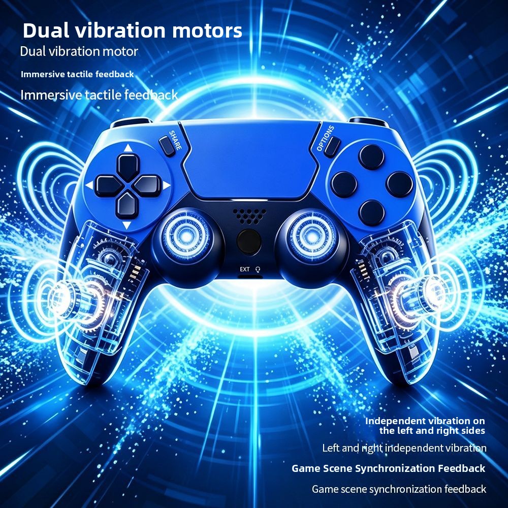 Wireless PS4 Game Controller with Vibration and Gyroscope